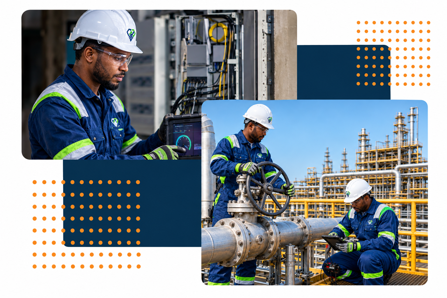 OraFide engineers at work on an energy facility