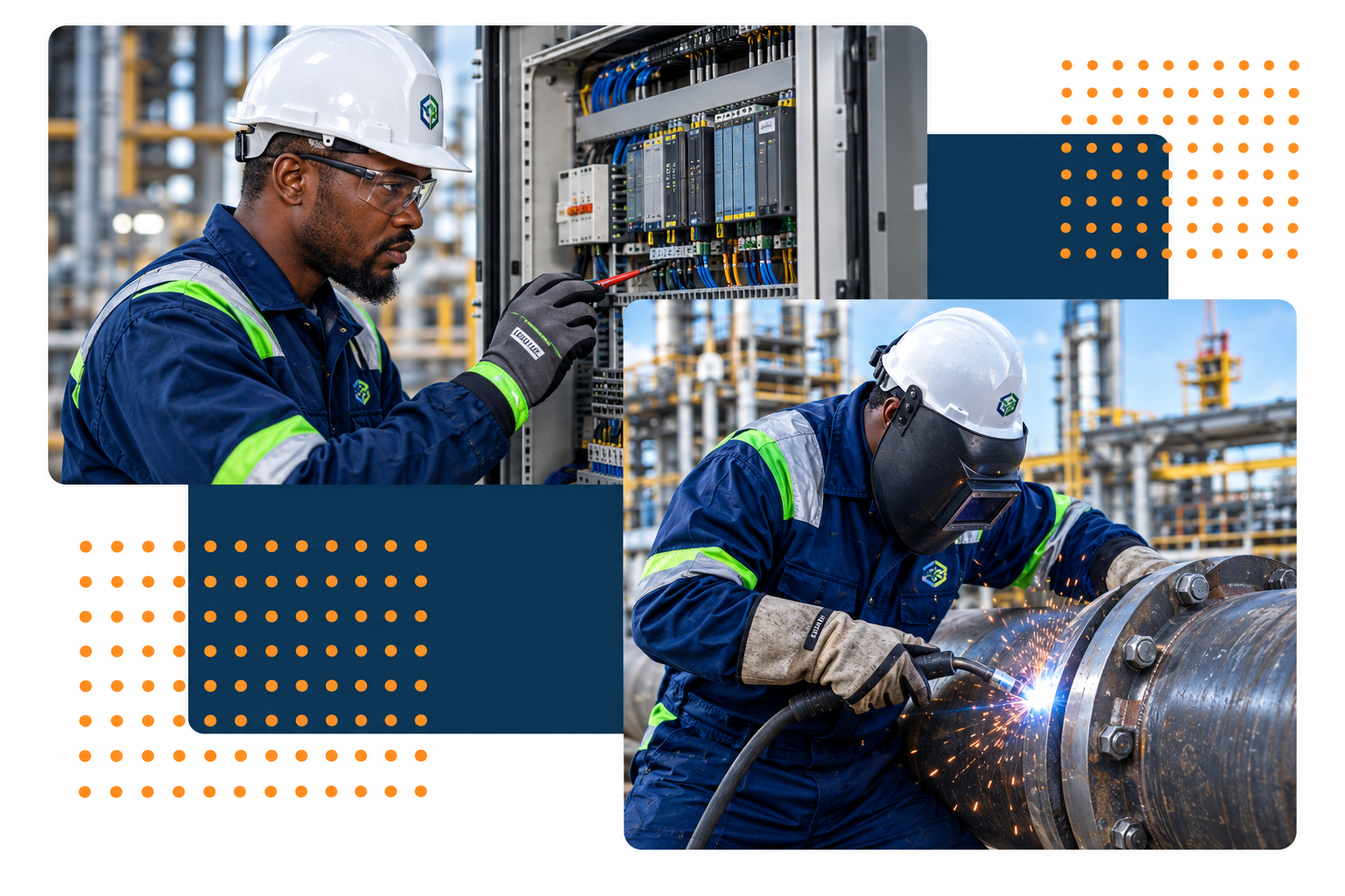 OraFide engineers at work on an energy facility
