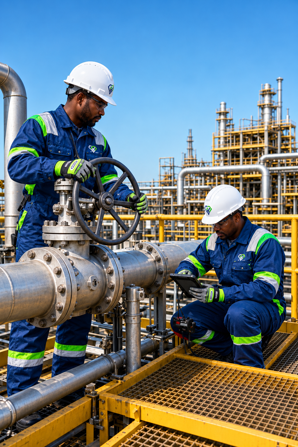 OraFide Energy technicians at work